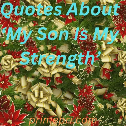 Quotes About ‘My Son Is My Strength’