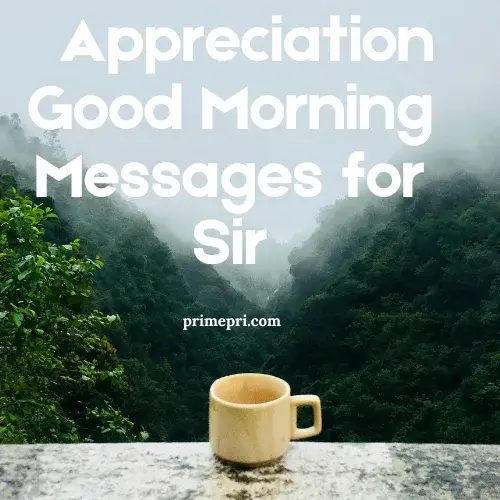 Appreciation Good Morning Messages for Sir