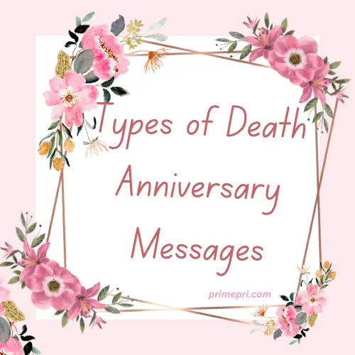 Types of Death Anniversary Messages