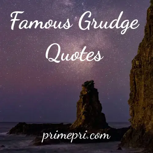 Famous Grudge Quotes
