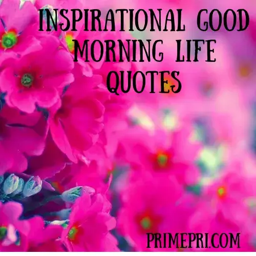Inspirational Good Morning Life Quotes