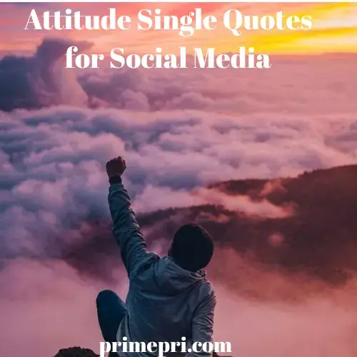 Attitude Single Quotes for Social Media