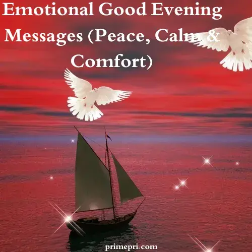 Emotional Good Evening Messages (Peace, Calm & Comfort)
