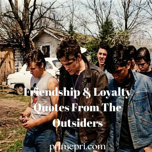 Friendship & Loyalty Quotes From The Outsiders