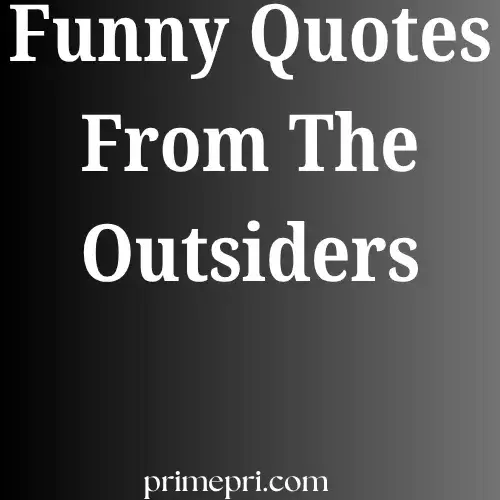 Funny Quotes From The Outsiders