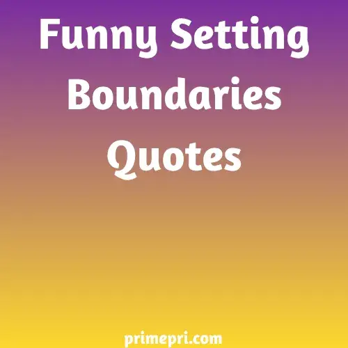Funny Setting Boundaries Quotes
