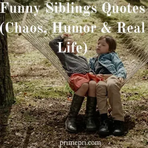 Funny Siblings Quotes (Chaos, Humor & Real Life)