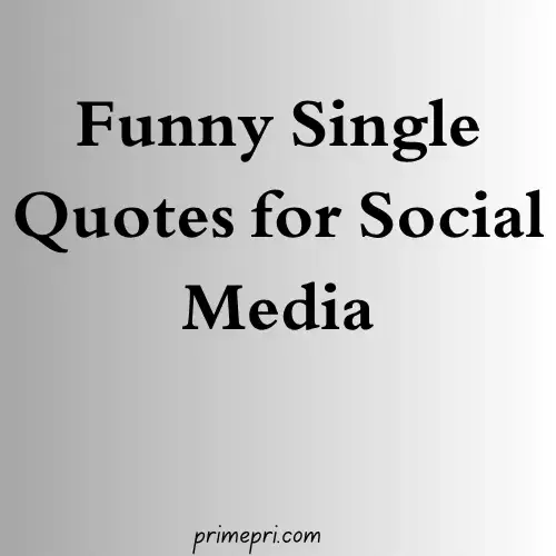 Funny Single Quotes for Social Media