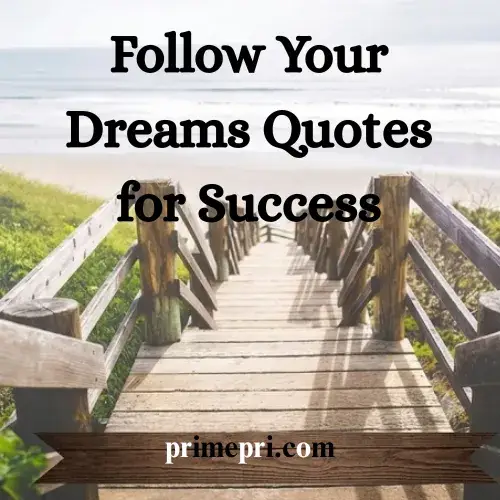 Follow Your Dreams Quotes for Success