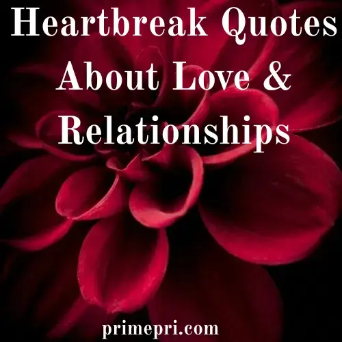 Heartbreak Quotes About Love & Relationships