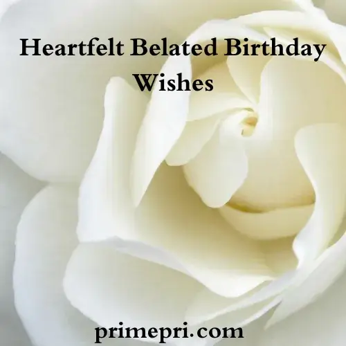 Heartfelt Belated Birthday Wishes