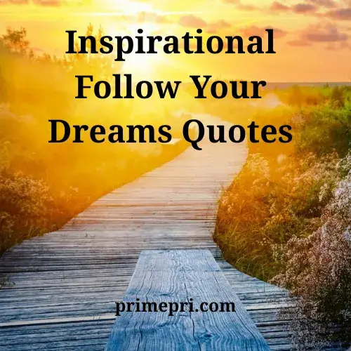 Inspirational Follow Your Dreams Quotes