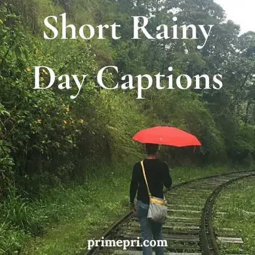 Short Rainy Day Captions