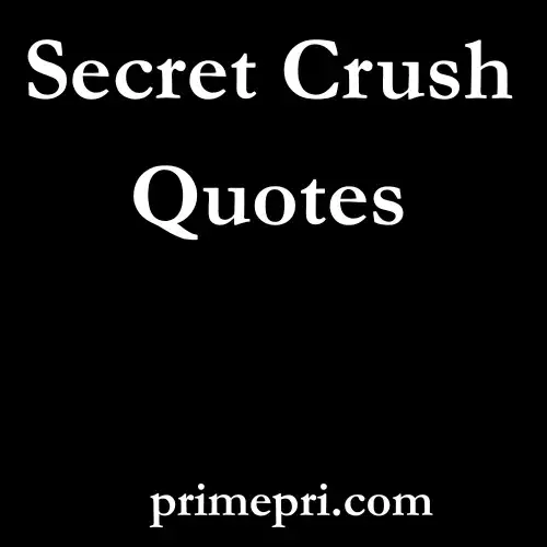 Secret Crush Quotes