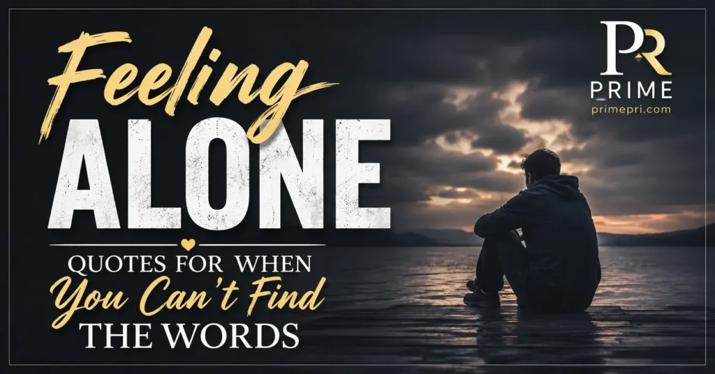 Feeling Alone Quotes for When You Can't Find the Words