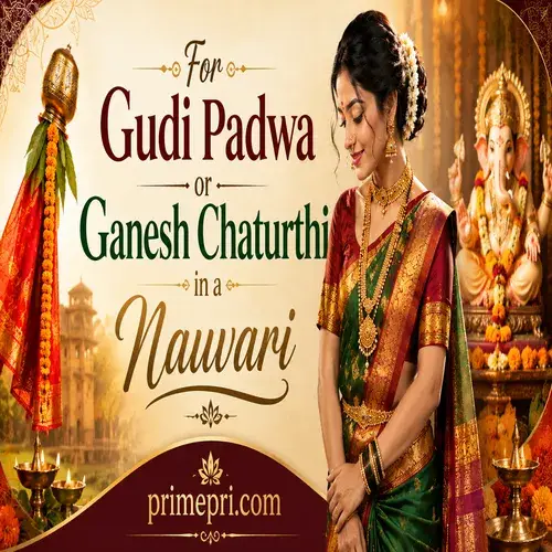 For Gudi Padwa or Ganesh Chaturthi in a Nauvari