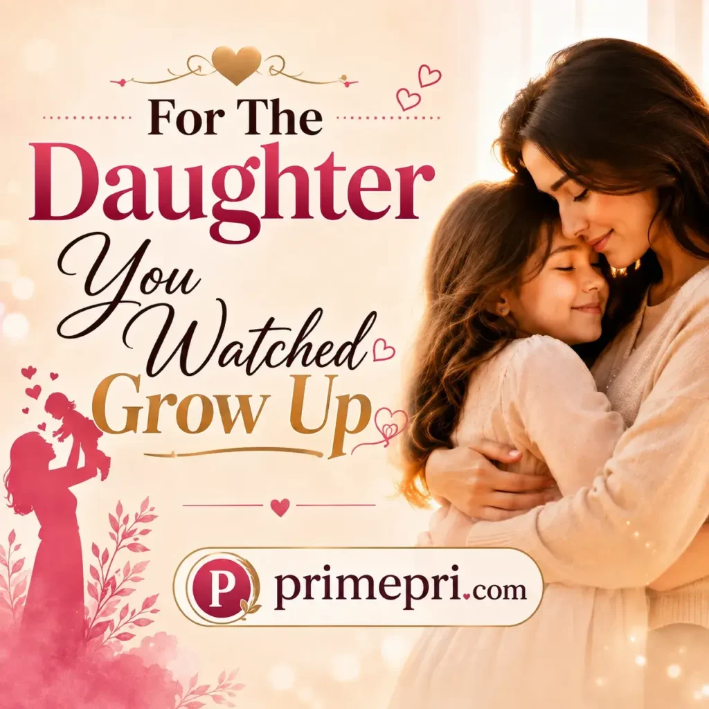 For The Daughter You Watched Grow Up