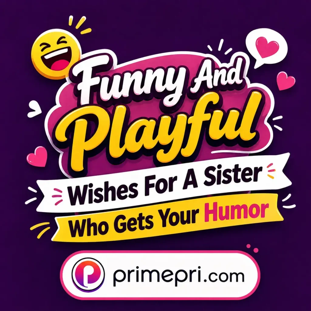 Funny And Playful Wishes For A Sister Who Gets Your Humor