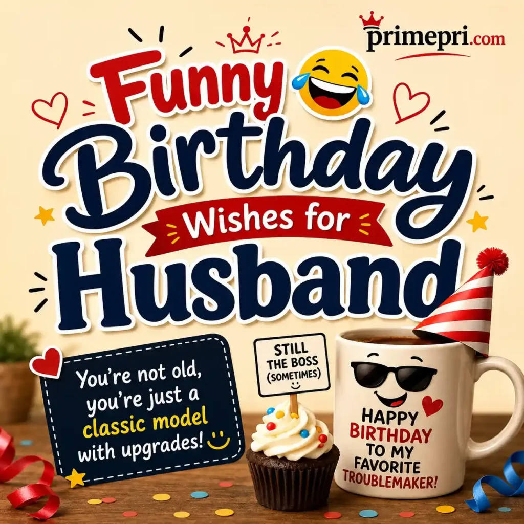 Funny Birthday Wishes for Husband