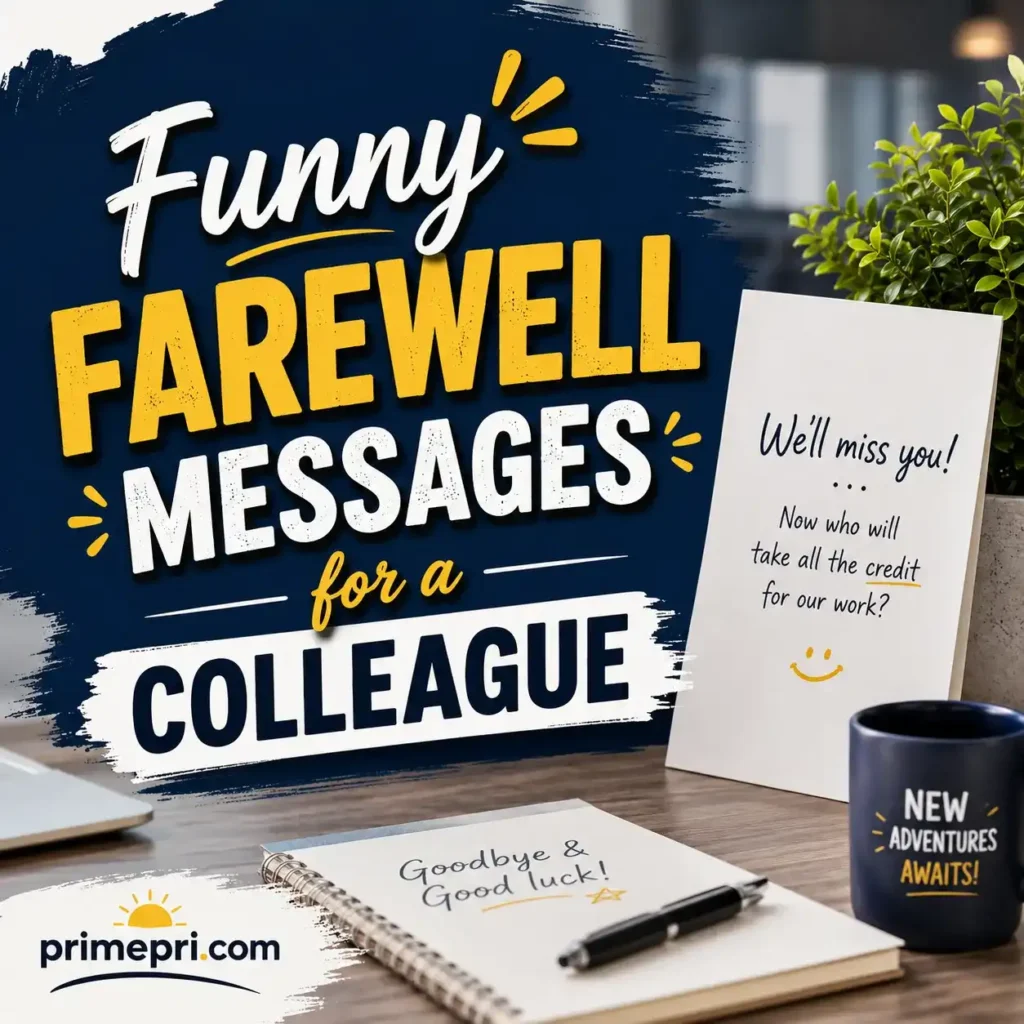 Funny Farewell Messages for a Colleague