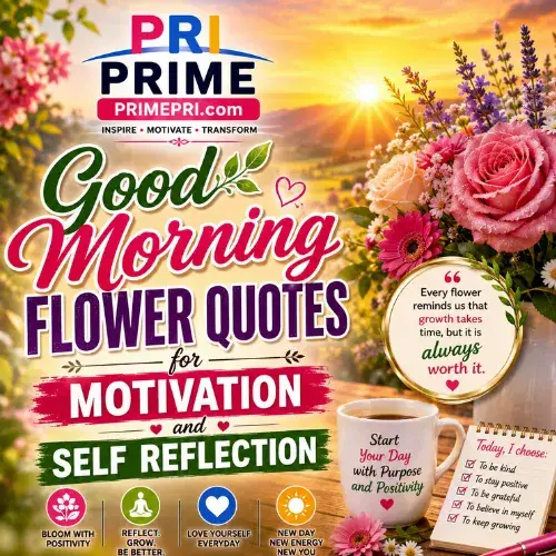 Good Morning Flower Quotes for Motivation and Self Reflection