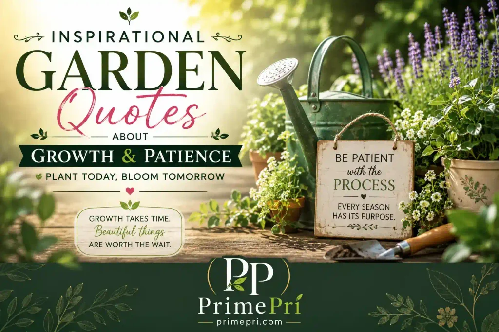 Inspirational Garden Quotes About Growth and Patience