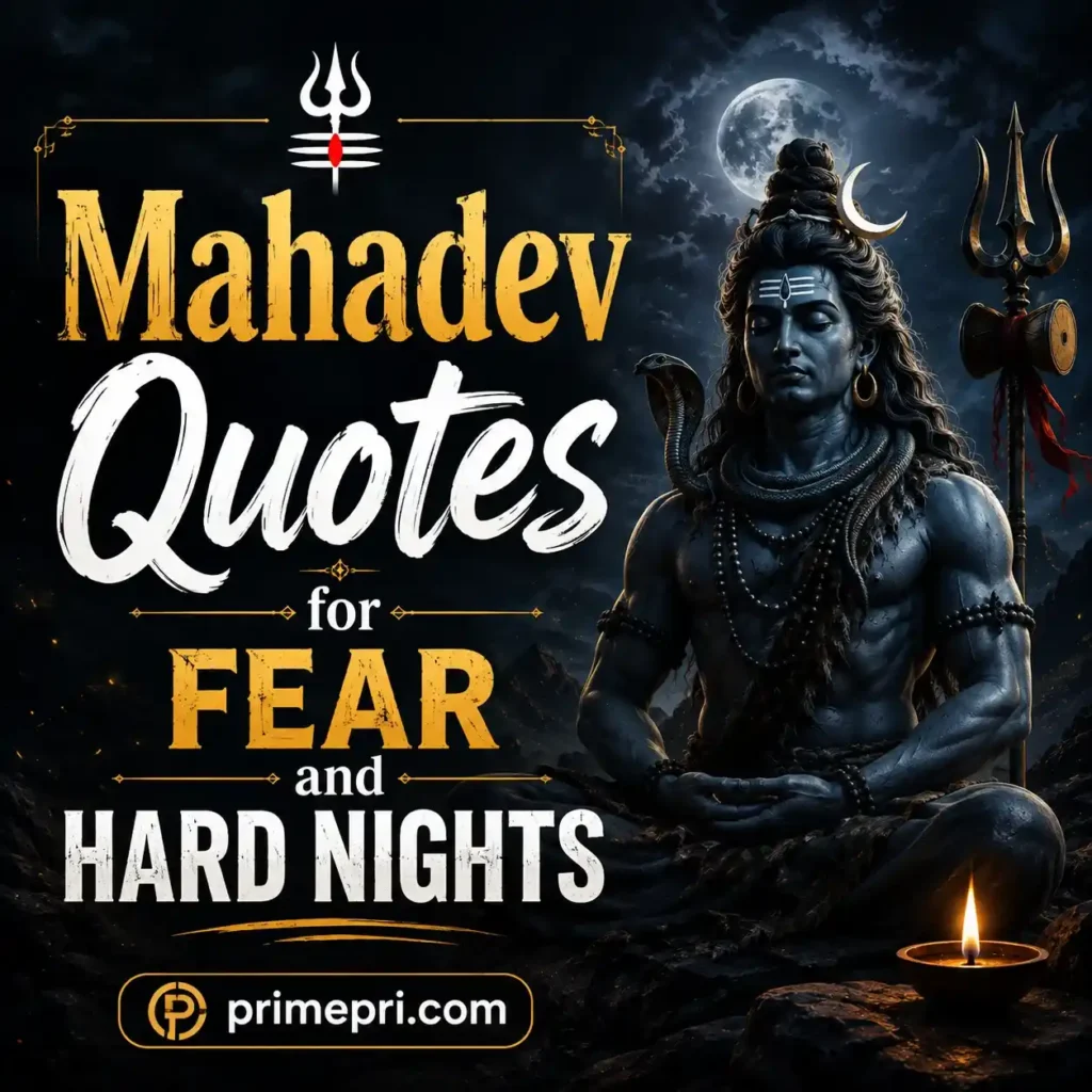 Mahadev Quotes for Fear and Hard Nights