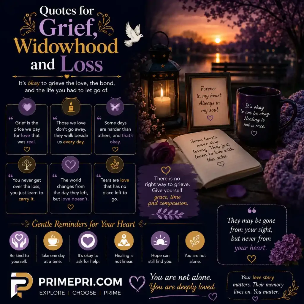 Quotes for Grief, Widowhood and Loss