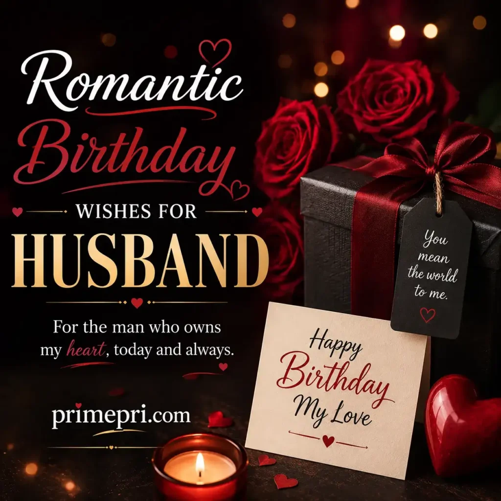 Romantic Birthday Wishes for Husband