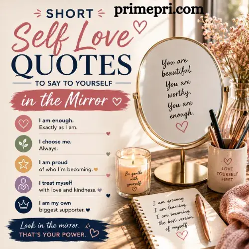 Short Self Love Quotes to Say to Yourself in the Mirror