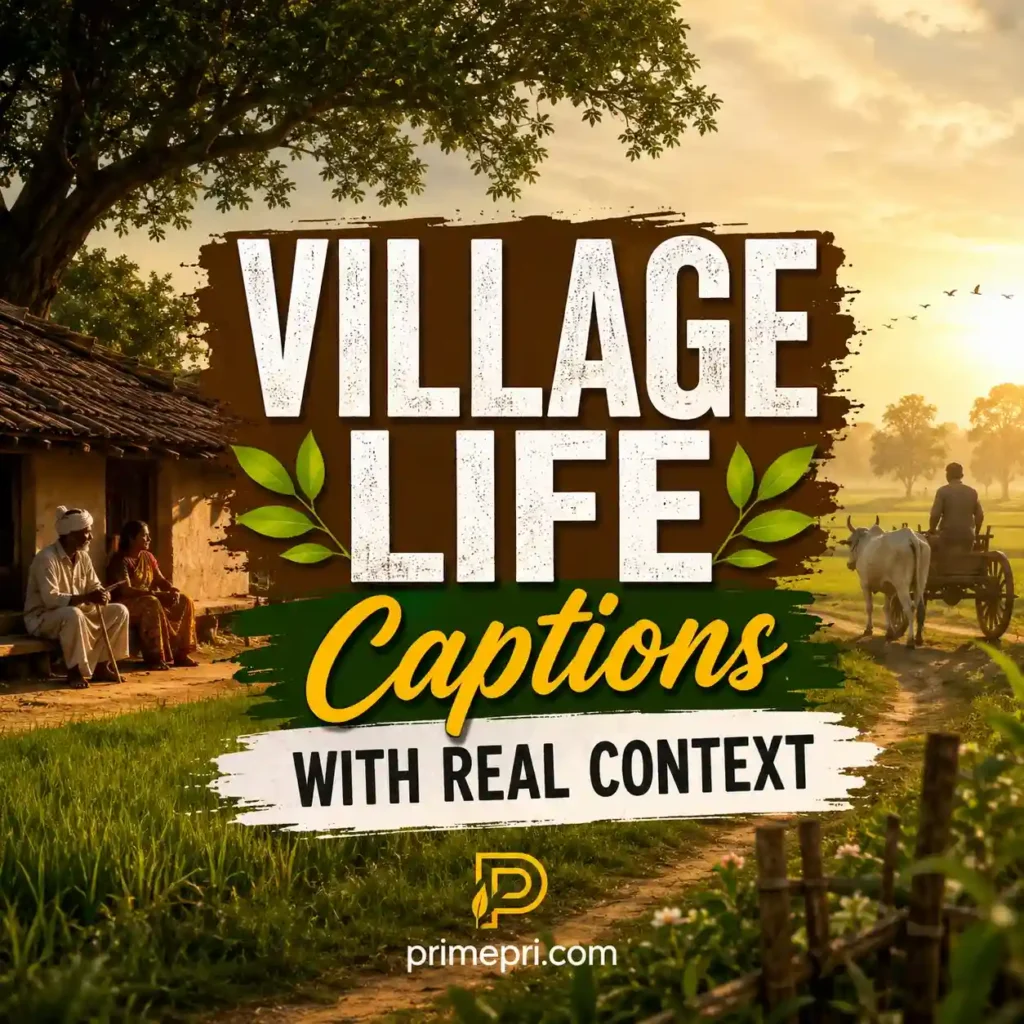 Village Life Captions With Real Context