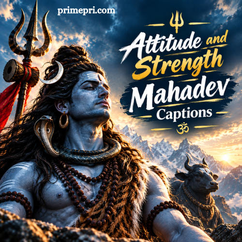 Attitude and Strength Mahadev Captions