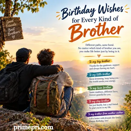 Birthday Wishes for Every Kind of Brother