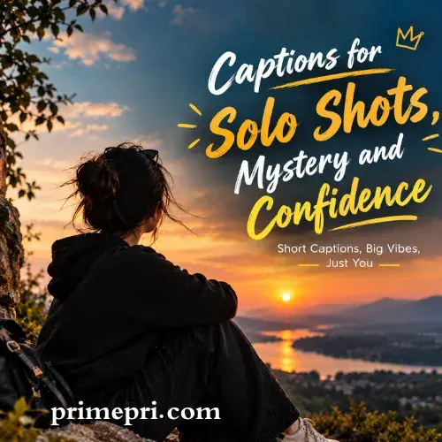 Captions for Solo Shots, Mystery and Confidence